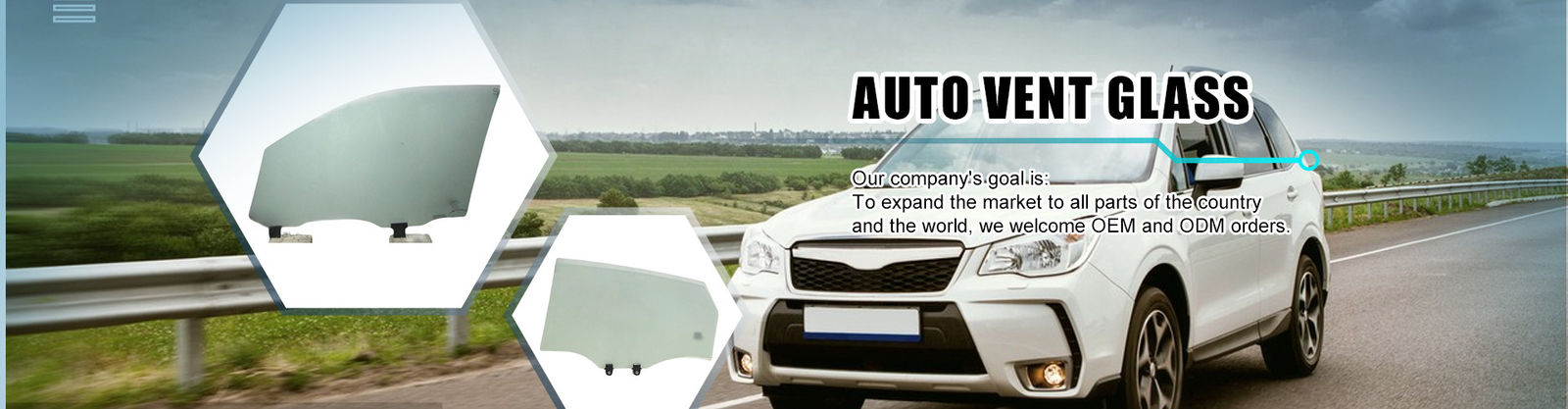 Autoschuifdakglas